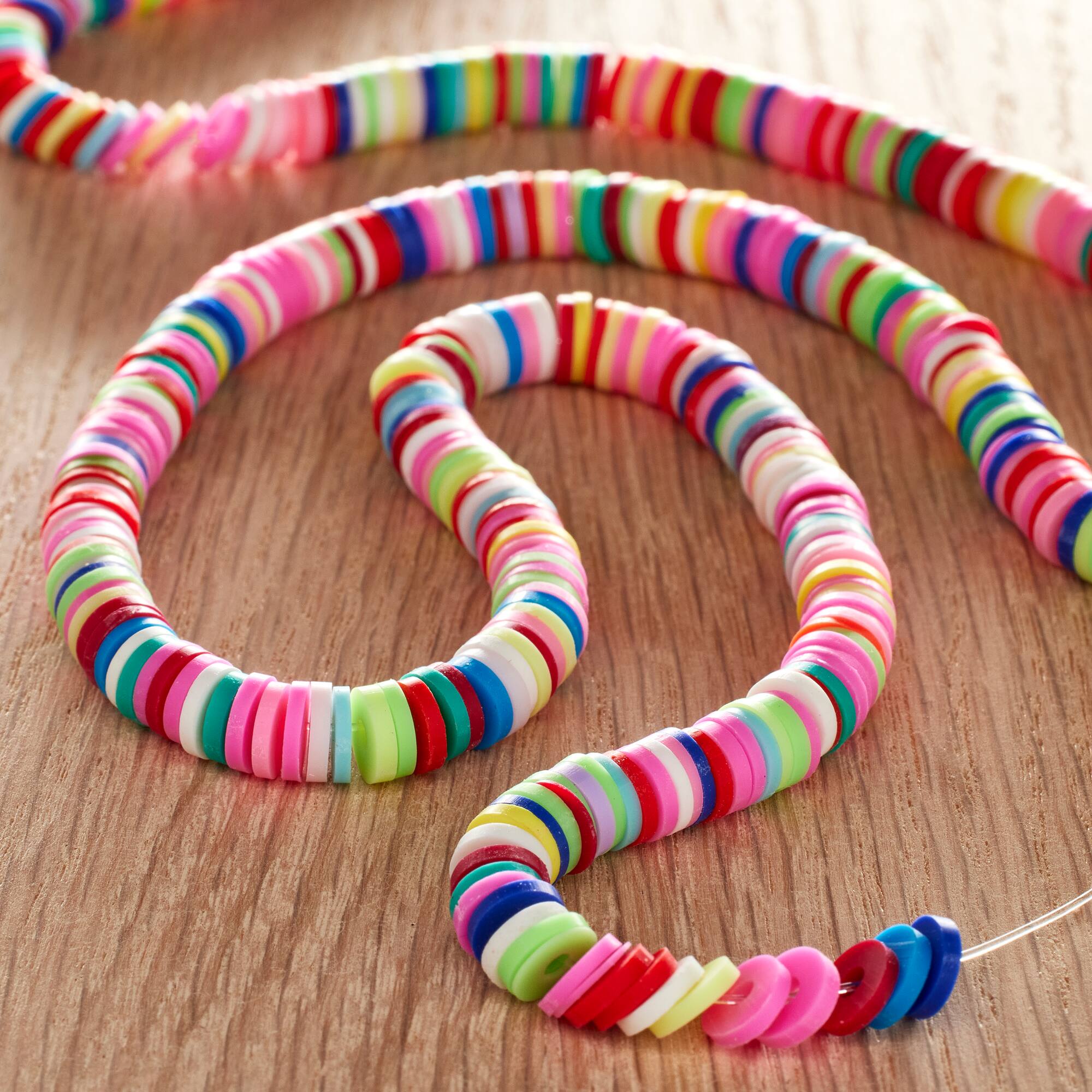 Bright Heishi Polymer Clay Beads, 6mm by Bead Landing™